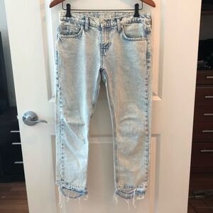 Current/ Elliot Distressed Jeans Size 26 With Flaws